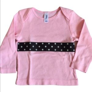NWOT Pink cotton tee, 12-18 month, new